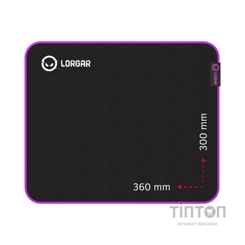Килимок для мишки Lorgar Main 313 Black/Purple (LRG-GMP313)