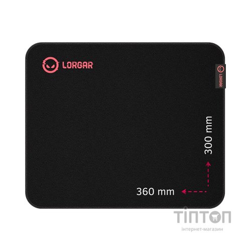 Килимок для мишки Lorgar Main 323 Black/Red (LRG-GMP323)