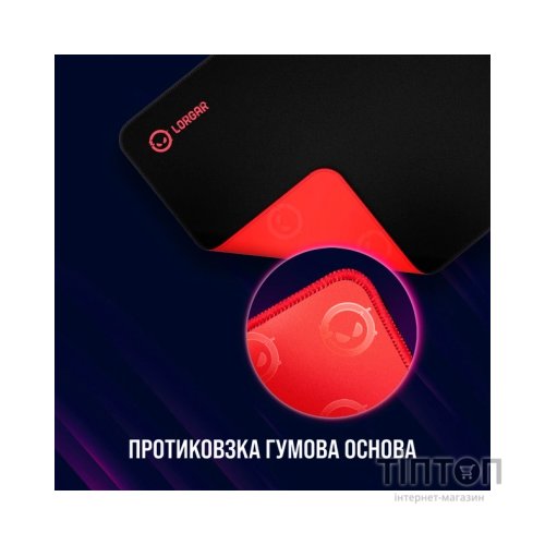 Килимок для мишки Lorgar Main 323 Black/Red (LRG-GMP323)