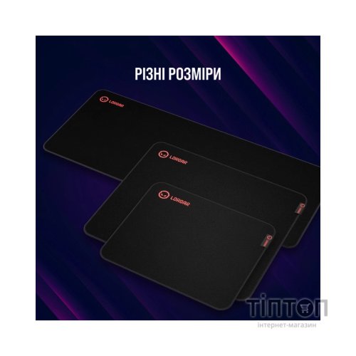 Килимок для мишки Lorgar Main 325 Black/Red (LRG-GMP325)