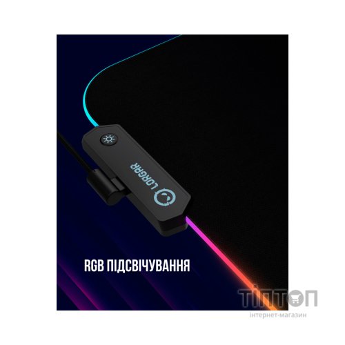 Килимок для мишки Lorgar Steller 913 RGB USB Black (LRG-GMP913)