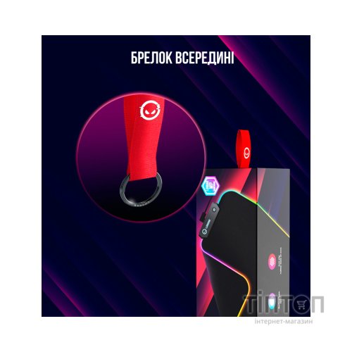 Килимок для мишки Lorgar Steller 913 RGB USB Black (LRG-GMP913)