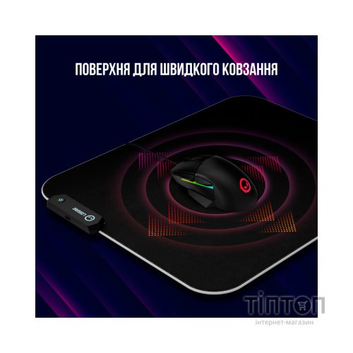 Килимок для мишки Lorgar Steller 919 RGB USB Black (LRG-GMP919)