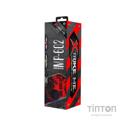 Килимок для мишки Xtrike ME MP-602 RGB lighting Black/Red (MP-602)