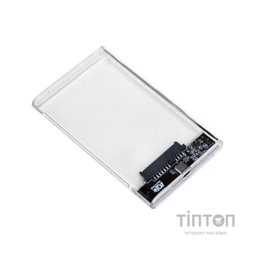 Кишеня зовнішня AgeStar 2.5", USB 3.2, 9.5 mm / 7 mm HDD/SSD, Transparent (3UB2P4C (Transparent))
