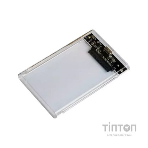 Кишеня зовнішня AgeStar 2.5", USB 3.2, 9.5 mm / 7 mm HDD/SSD, Transparent (3UB2P4C (Transparent))