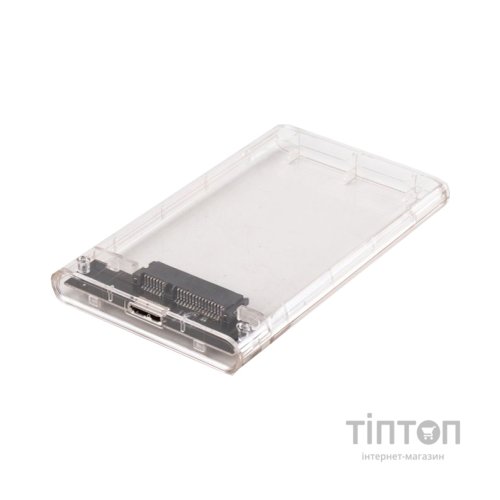 Кишеня зовнішня AgeStar 2.5", USB3.0, прозрачный (3UB2P4)