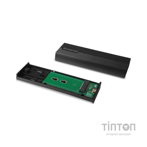 Кишеня зовнішня Chieftec USB 3.2 Gen2 Type-C M.2 PCIe NVMe/SATA SSD (CEB-M2C-TL)
