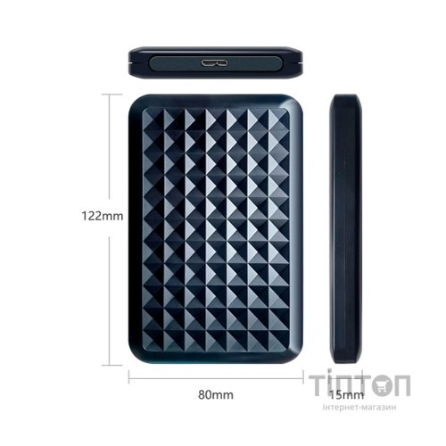 Кишеня зовнішня Dynamode 2.5" SATA HDD/SSD USB 3.0 Black (DM-CAD-25318)