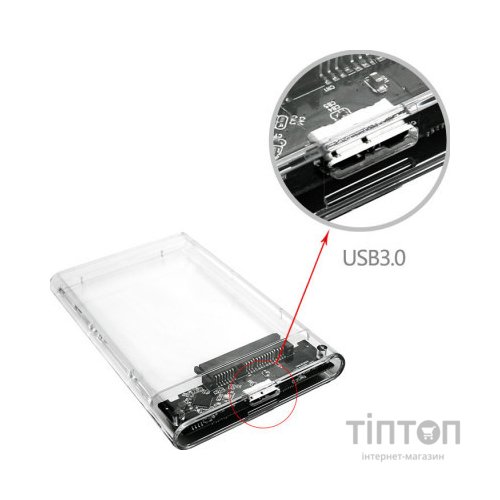 Кишеня зовнішня Dynamode 2.5" SATA/SSD HDD - USB 3.0 (DM-CAD-25319)