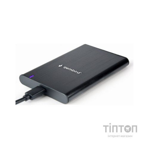 Кишеня зовнішня Gembird 2.5" USB3.1 alum black (EE2-U3S-6)