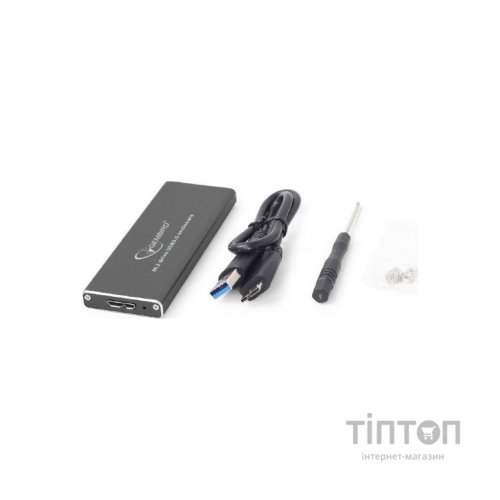 Кишеня зовнішня Gembird M.2 (NGFF), USB3.0, черный (EE2280-U3C-01)