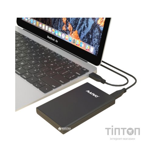 Кишеня зовнішня Maiwo 2.5" SATA HDD/SSD via USB3.1 GEN2 TypeC (K2568G2)