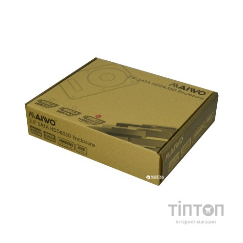 Кишеня зовнішня Maiwo 2.5" SATA HDD/SSD via USB3.1 GEN2 TypeC (K2568G2)