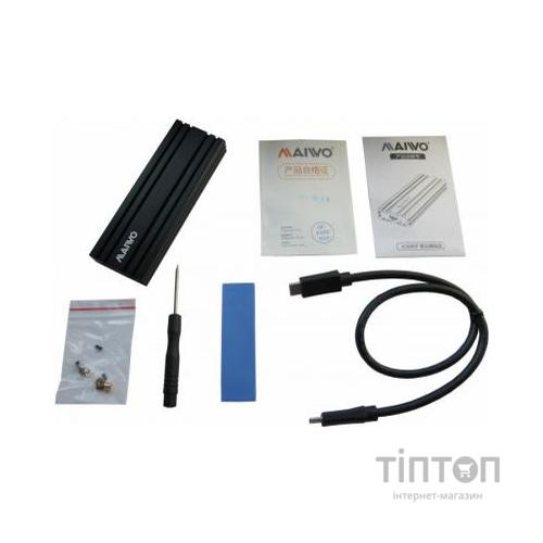Кишеня зовнішня Maiwo M.2 SSD NVMe (PCIe) USB3.1 GEN2 Type-C (K1686P)