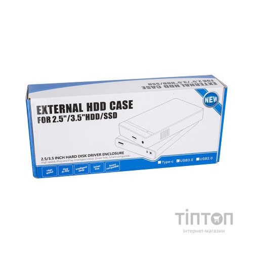 Кишеня зовнішня PowerPlant HDD 2.5/3.5" USB3.0 (HC380404)