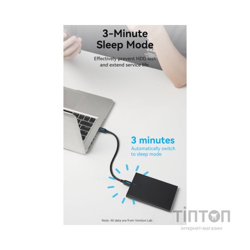 Кишеня зовнішня Vention 2.5" HDD/SSD USB 3.0 Micro-B Black (KPAB0)