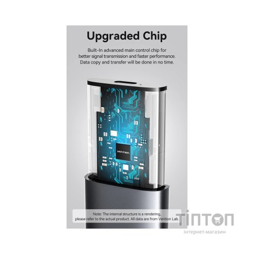 Кишеня зовнішня Vention SSD M.2 (NGFF) B&M-key USB Type-C 3.2 (KPFH0)