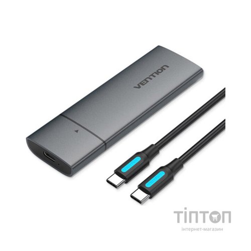 Кишеня зовнішня Vention SSD M.2 (NVME) M-key USB Type-C 3.2 gray (KPGH0)