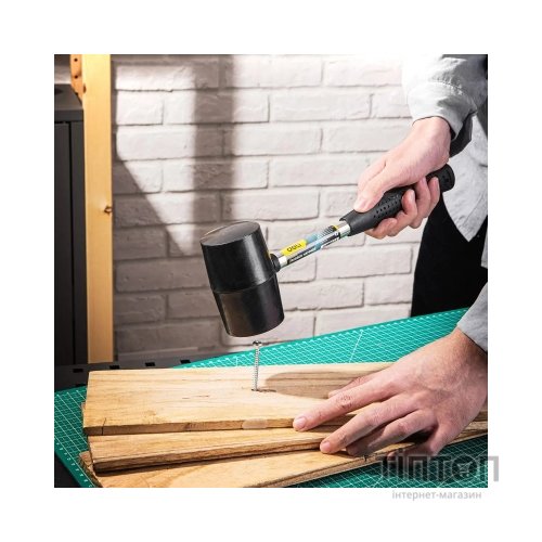 Киянка Deli зі сталевою ручкою 450 г (EDL5616)