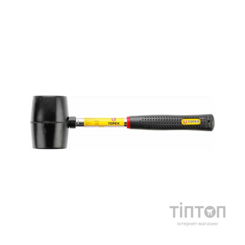 Киянка Topex резиновая 450 г, металева рукоятка (02A305)