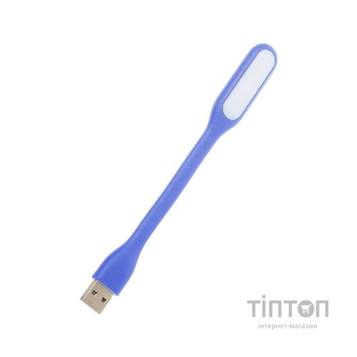 Лампа USB Optima LED, гнучка, синій (UL-001-BLU)