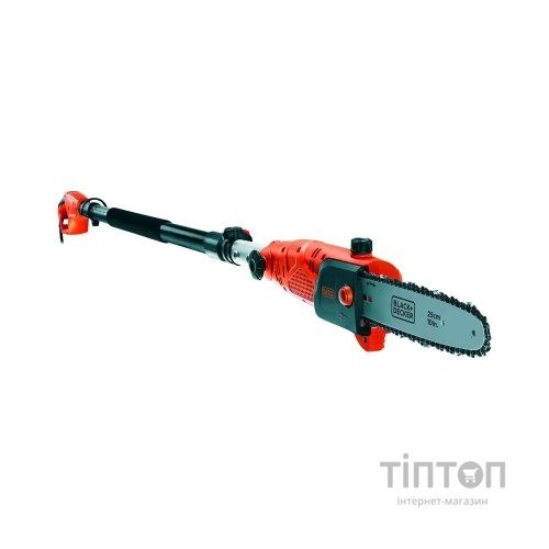 Ланцюгова пила Black&Decker висоторіз зі штангою, 0.8 кВт, довжина 244 см, довжина шини 25 см (PS7525)