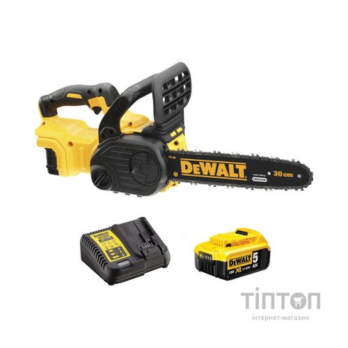 Ланцюгова пила DeWALT 18 В, 5 Ач, шина 30 см, ланцюг OREGON 3/8 (DCM565P1)