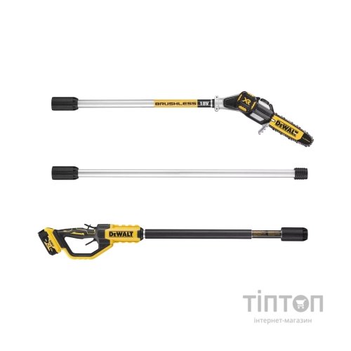 Ланцюгова пила DeWALT висоторіз 18V, довжина шини 20 см, ланцюг OREGON 3/8, (без АКБ та ЗП) (DCMPS567N)