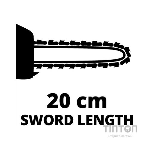 Ланцюгова пила Einhell висоторіз GC-EC 7520 T, 750 Вт, шина 20 см, 178-257 см (4501240)