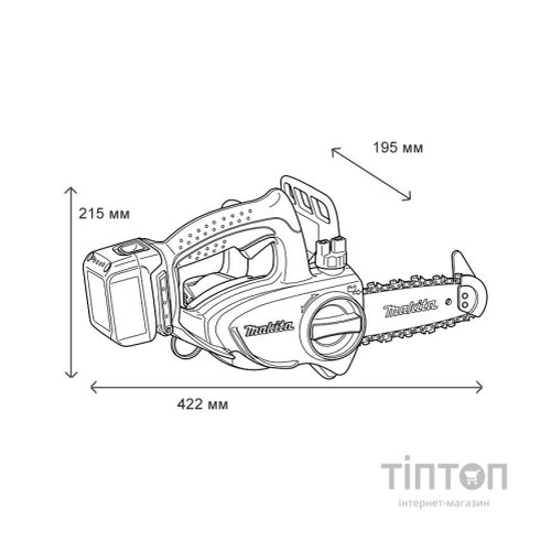 Ланцюгова пила Makita LXT, 115мм (без АКБ и БП) (DUC122Z/BUC122Z)