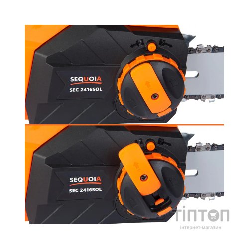 Ланцюгова пила SEQUOIA 2.4к Вт, шина 40 см, ланцюг 3/8'', 1.3 мм, 5.3 кг (SEC2416SOL)
