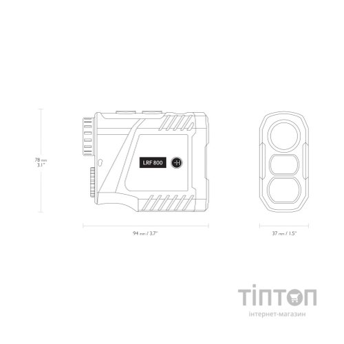 Лазерний далекомір Hawke LRF 800 LCD 6x25 (41022)