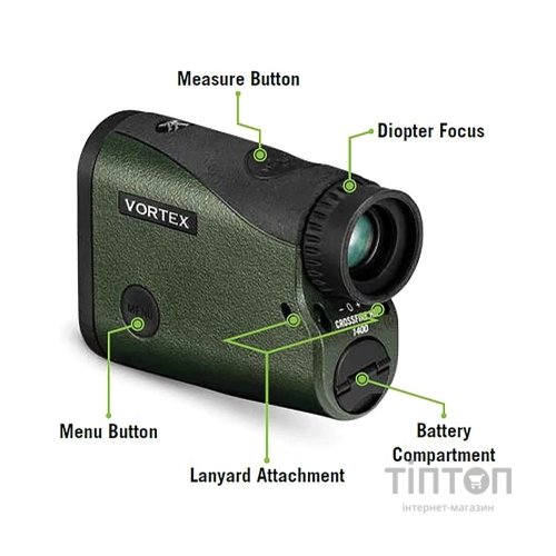 Лазерний далекомір Vortex Crossfire HD 1280м 5х21мм (LRF-CF1400)