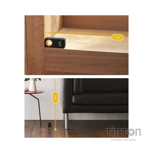 Лазерний далекомір Xiaomi HOTO Smart Laser Measure Black (QWCJY001)