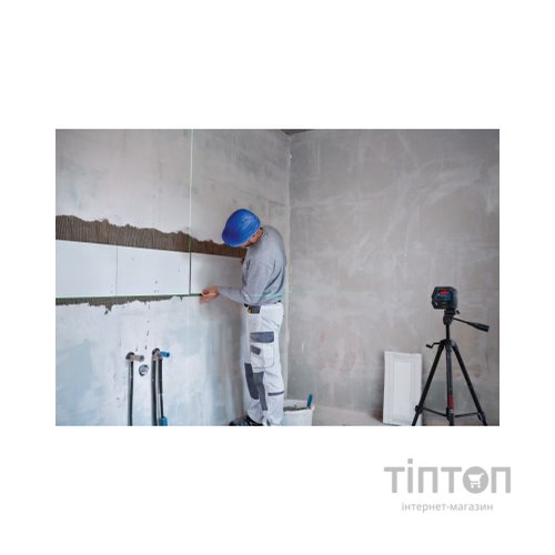 Лазерний нівелір Bosch Professional GCL 2-50 G, до 15 м, з тримачем RM 10, затиском DK 10, мішенню, кейс (0.601.066.M02)