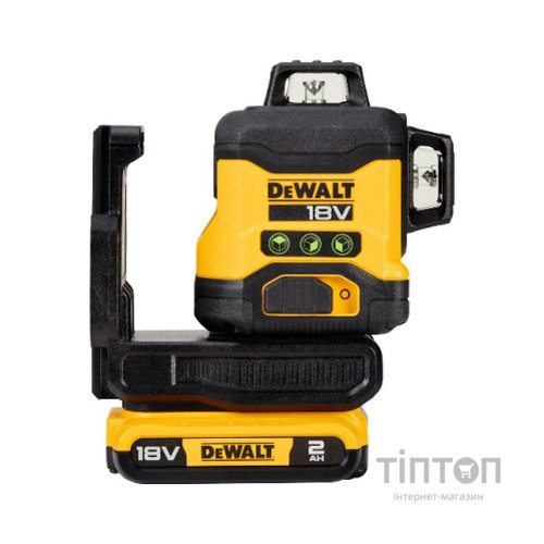 Лазерний нівелір DeWALT 18В XR Li-Ion, зелений промінь, 2Ah, ЗУ, кейс (DCLE34031D1)