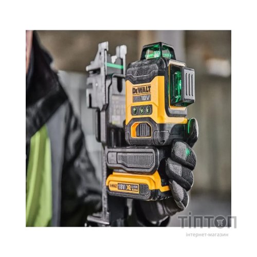 Лазерний нівелір DeWALT 18В XR Li-Ion, зелений промінь, 2Ah, ЗУ, кейс (DCLE34031D1)