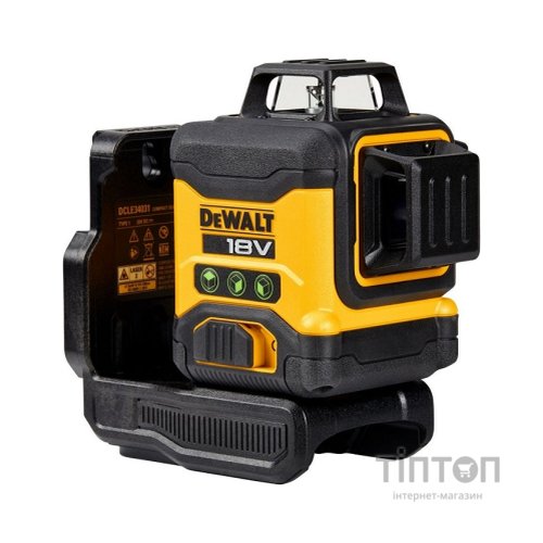 Лазерний нівелір DeWALT 18В XR Li-Ion, зелений промінь, (без АКБ та ЗУ) (DCLE34031N)