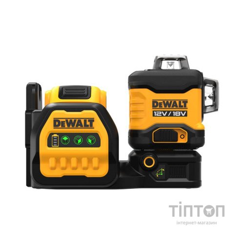 Лазерний нівелір DeWALT лінійний 10.8/12/18В XR Li-Ion, зелений промінь, 1x2Ah 18V, TSTAK (DCE089D1G18)
