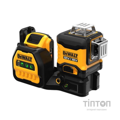 Лазерний нівелір DeWALT лінійний 10.8/12/18В XR Li-Ion, зелений промінь, 1x2Ah 18V, TSTAK (DCE089D1G18)
