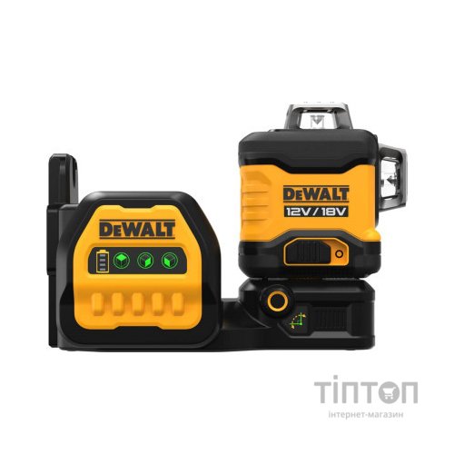 Лазерний нівелір DeWALT лінійний 10.8/12/18В XR Li-Ion, зелений промінь, 1x2Ah 18V, TSTAK (DCE089D1G18)