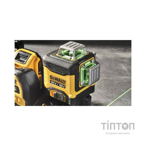 Лазерний нівелір DeWALT лінійний 10.8/12/18В XR Li-Ion, зелений промінь, 1x2Ah 18V, TSTAK (DCE089D1G18)