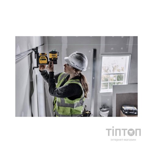 Лазерний нівелір DeWALT лінійний 10.8/12/18В XR Li-Ion, зелений промінь, 1x2Ah 18V, TSTAK (DCE089D1G18)