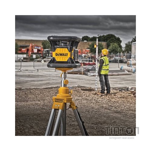 Лазерний нівелір DeWALT ротаційний, 18В XR Li-Ion, червоний промінь, 4.5 кг, 2Ah, ЗУ, кейс (DCE074D1R)