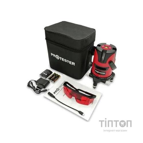 Лазерний нівелір Protester 3 ліниї 1H/2V червоний промінь (LL603R)