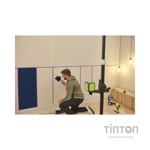 Лазерний нівелір Ryobi RBCLLG2 до 15м ±0.5мм, перехресний зелений, 2хАА 0.4кг (5133005497)