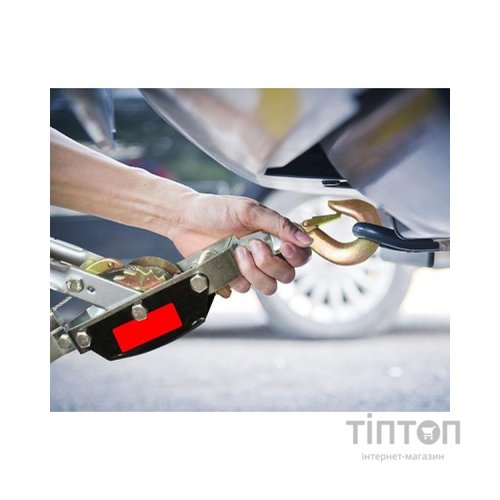 Лебідка Forte HP-2T, 2 крюка 2т, 2 передачи, 3 м трос (121869)