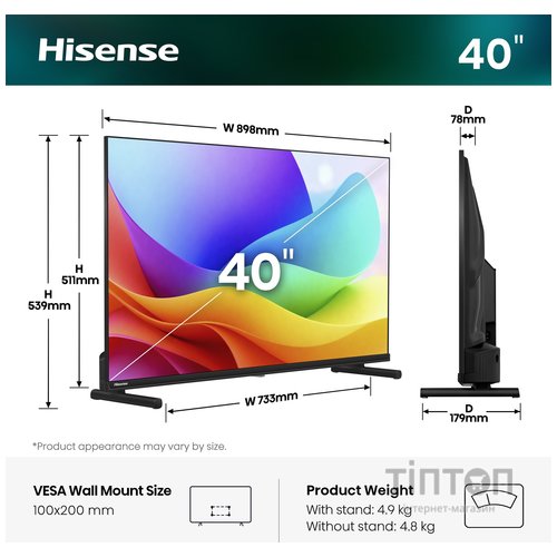 LED-телевізор Hisense 40A5S