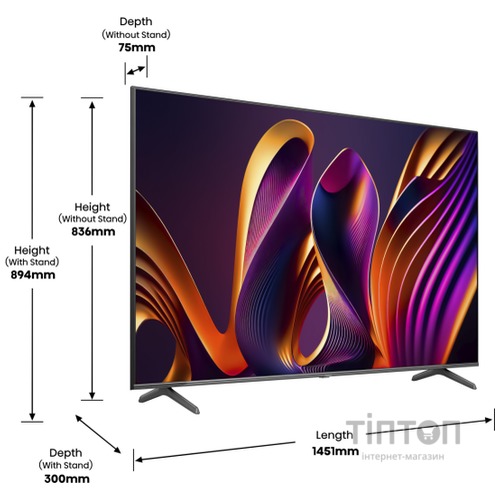 LED-телевізор Hisense 65E7NQ PRO